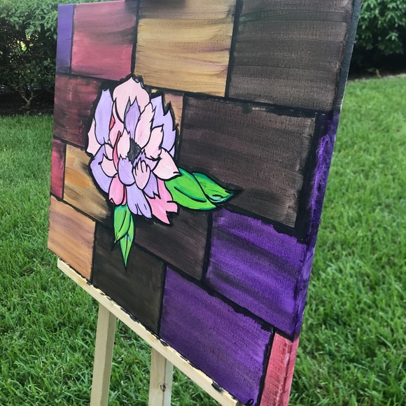 Brick by Brick 🌸 Original Painting 🎨 - Picture 2 of 4